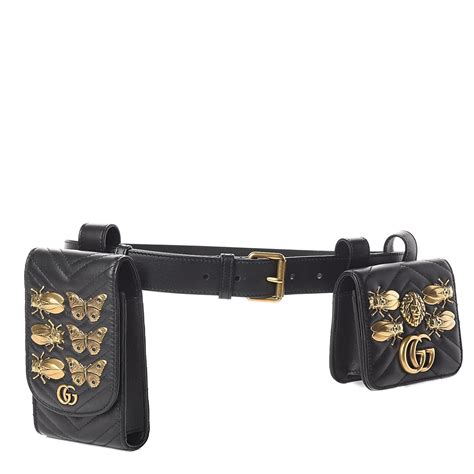 gucci marmont animal studs belt bag|Gucci Marmont suede bag.